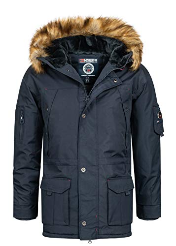 Geographical Norway Herren Abiosaure Men 003 + Bs 2 Parka (Marineblau, M) von Geographical Norway