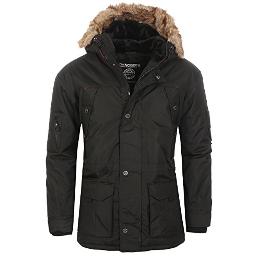 Geographical Norway Herren Abiosaure Men 003 + Bs 2 Parka (Schwarz, S) von Geographical Norway
