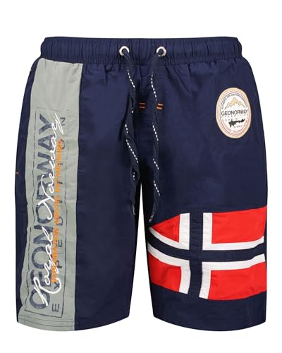 Geographical Norway Herren Badeshorts Quemen Blau ST1269H -XL von Geographical Norway