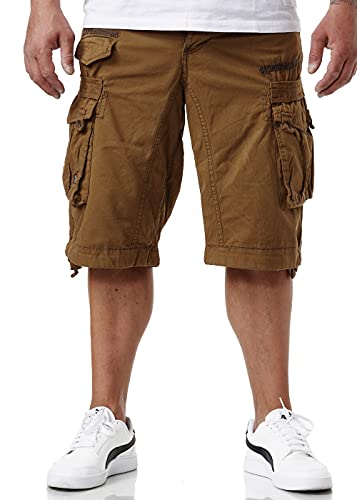 Geographical Norway Herren Baumwoll Cargo Shorts Parasol Stoff-Gürtel,Khaki,XXL Geographical Norway Herren Baumwoll Cargo Shorts Parasol Stoff-Gürtel,Khaki,XXL von Geographical Norway