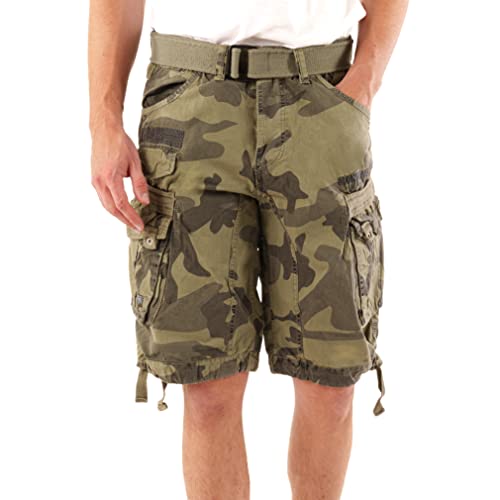 Geographical Norway Herren Cargo Short People (3XL, Grey Camo) von Geographical Norway