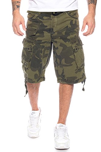 Geographical Norway Herren Cargo Short People (XL, Kaki Camo) von Geographical Norway