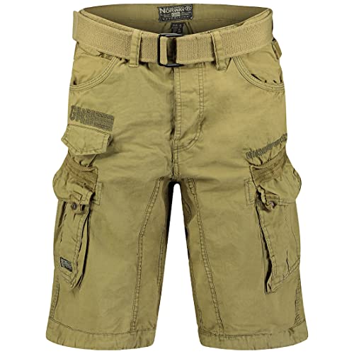 Geographical Norway Herren Cargo Short Sommer Bermuda Kurze Hose Shorts Brandiing- Production (Large, Mastic) von Geographical Norway