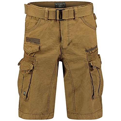 Geographical Norway Herren Cargo Short Sommer Bermuda Kurze Hose Shorts [GN - People - Khaki - Gr.S] von Geographical Norway