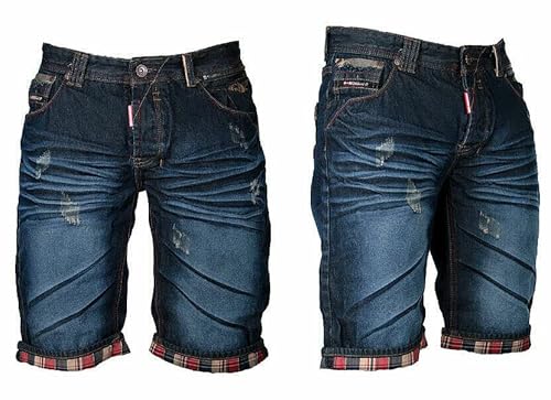 Geographical Norway Herren Cargo Shorts Kurze Hose Bermuda Knielang Jeans Short, Hosengröße:W33, Model:Piment von Geographical Norway