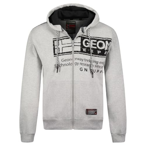 Geographical Norway Herren Fernando Men Kapuzenpullover, Gris Clair, L von Geographical Norway