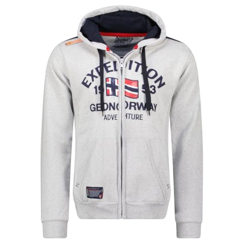 Geographical Norway Herren Flag Men Kapuzenpullover, Gris Clair, M von Geographical Norway