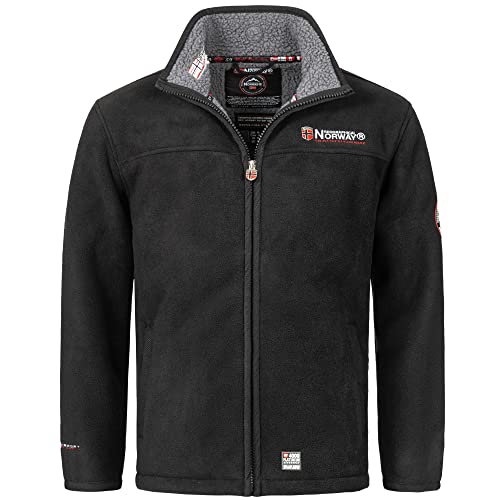 Geographical Norway Herren Fleece Jacke Ubolt Black -XXL - mit UD Beanie von Geographical Norway