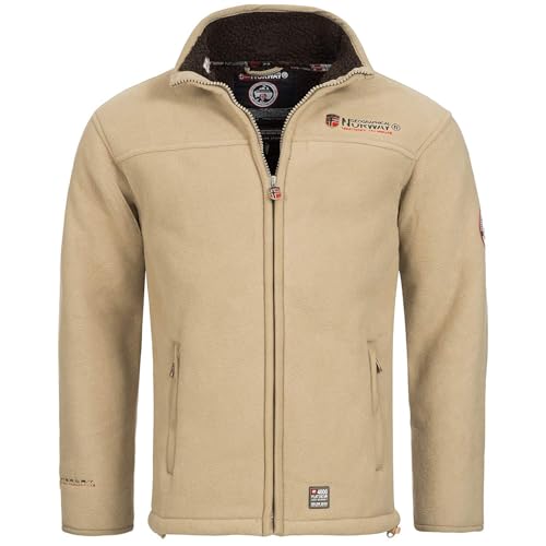 Geographical Norway Herren Fleece Jacke Ubolt Camel -XXL von Geographical Norway