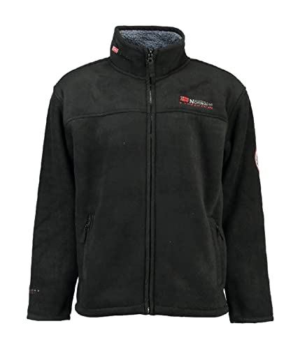 Geographical Norway Herren Fleecejacke Usine Winterjacke mit Teddyfutter black 3XL von Geographical Norway