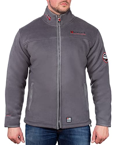 Geographical Norway Herren Fleecejacke Modell 11 Dark-grey - Black 3XL von Geographical Norway