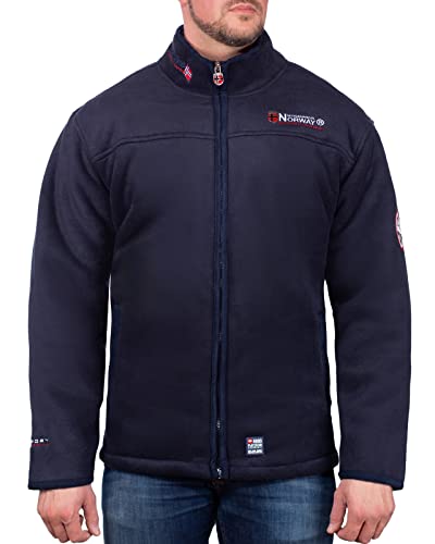 Geographical Norway Herren Fleecejacke Modell 11 Navy - Dark-grey M von Geographical Norway