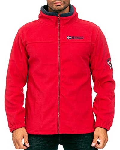 Geographical Norway Herren Fleecejacke Modell 05 bans Men Red M von Geographical Norway