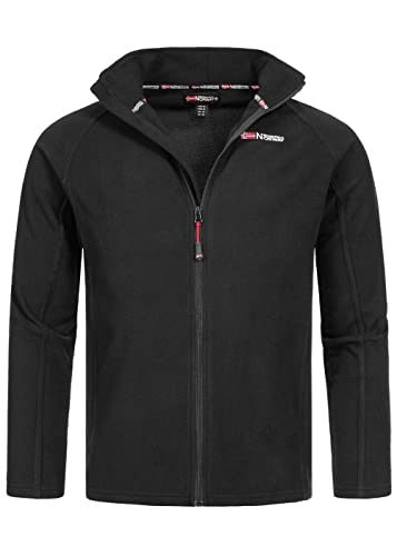 Geographical Norway TUG Herren leichte Fleece Jacke Fleecejacke Outdoor (Medium, schwarz) von Geographical Norway