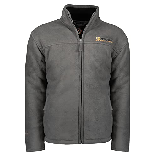 Geographical Norway Herren Fleecejacke Usine Winterjacke mit Teddyfutter darkgrey XL von Geographical Norway