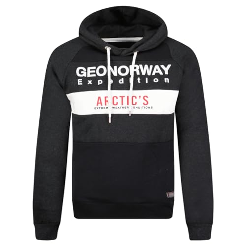 Geographical Norway Herren Gentil Men Kapuzenpullover, Schwarz, M von Geographical Norway