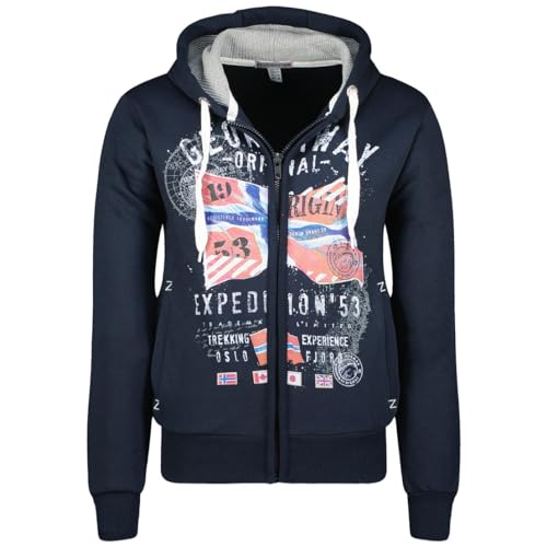 Geographical Norway Herren Gitchen Men Kapuzenpullover, Marine, L von Geographical Norway