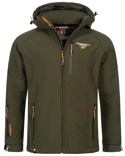 Geographical Norway Herren Herbst Winter Softshell Jacke - Regen Outdoor Übergangs FVS Production H-H, Farbe:KAKI, Größe:XXL von Geographical Norway