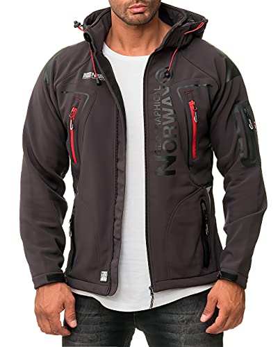 Geographical Norway Herren Jacke Techno-bans Dark Grey S von Geographical Norway