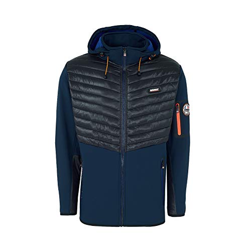 Geographical Norway Herren Softshell Jacke TYLONSHELL Kapuze Patch SR198H/GN Größe M Farbe navy von Geographical Norway