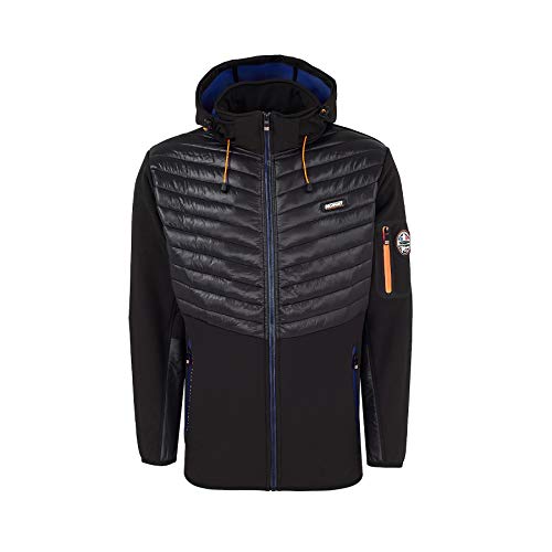 Geographical Norway Herren Softshell Jacke TYLONSHELL Kapuze Patch SR198H/GN Größe L Farbe Black von Geographical Norway