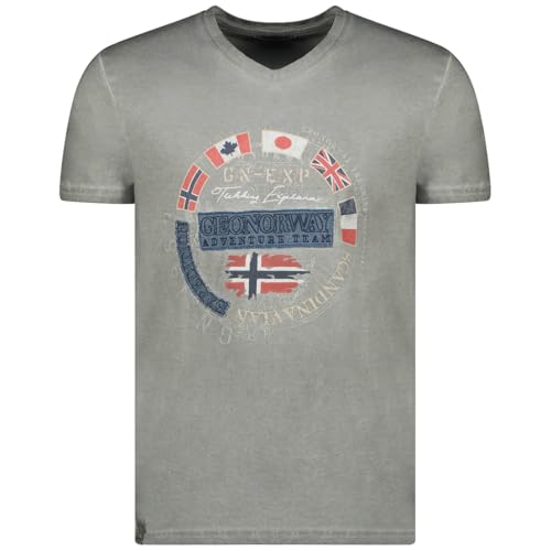 Geographical Norway Herren Jimpeach Men t Shirt Damen, Dunkelgrau, L von Geographical Norway