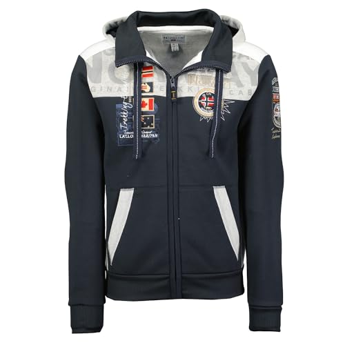 Geographical Norway Herren Kapuzenpullover Geday Men Sweatjacke Hoodie Sportjacke Wanderjacke von Geographical Norway