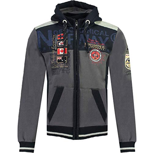 Geographical Norway Herren Kapuzenpullover Geday Men Sweatjacke Hoodie Sportjacke Wanderjacke von Geographical Norway