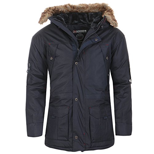 Geographical Norway Herren Abiosaure Men 003 + Bs 2 Parka (Marineblau, XXL) von Geographical Norway