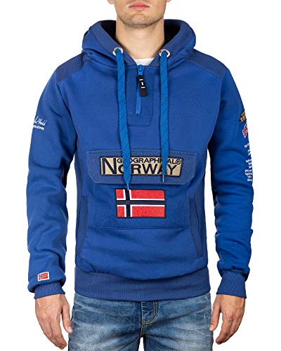 Geographical Norway Herren Pullover Blue L von Geographical Norway