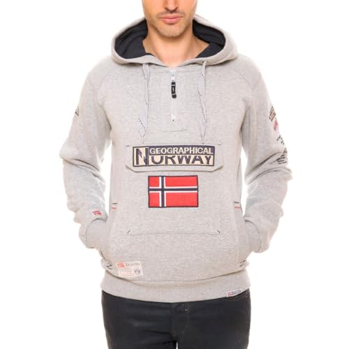 Geographical Norway Herren Pullover Gymclass Blended Grey S von Geographical Norway