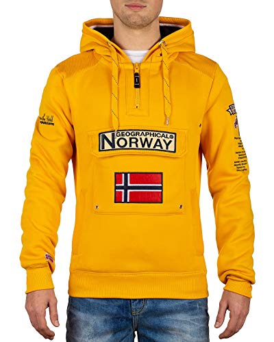 Geographical Norway Herren Pullover Gymclass Mustarde Yellow L von Geographical Norway