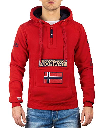 Geographical Norway Herren Pullover Red S von Geographical Norway
