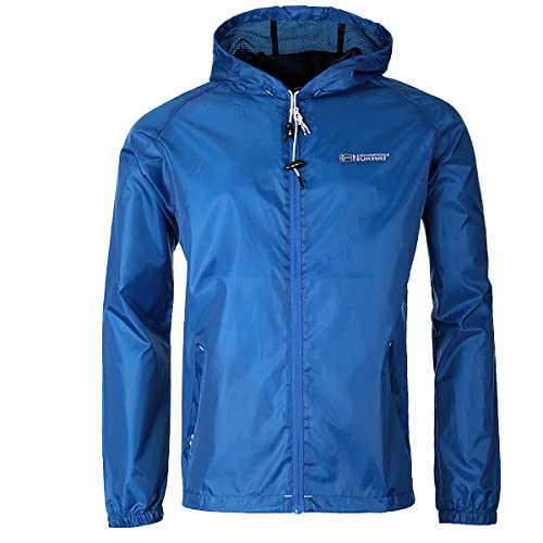 Geographical Norway Herren Regen Jacke Outdoor FVSB Windbreaker Sport Übergangs, Farbe:Royal Blau, Größe:XL von Geographical Norway