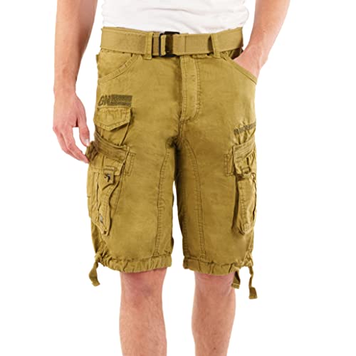 Geographical Norway Panoramique Men - Herren Bermuda Shorts Kurze Manner - Herren Sport Cargo Short Sommer - Regular Herrenshorts Chino Bermuda Shorts Fit Beige Geographical Norway Panoramique Men - Herren Bermuda Shorts Kurze Manner - Herren Sport Cargo Short Sommer - Regular Herrenshorts Chino Bermuda Shorts Fit Beige von Geographical Norway