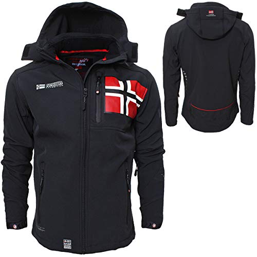 Geographical Norway Herren Softshell Jacke Funktions Outdoor, Schwarz - L von Geographical Norway