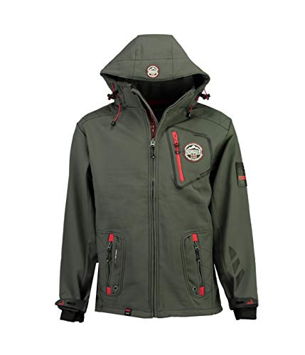 Geographical Norway Herren Softshell Jacke Funktionsjacke Outdoor Regen Sport (Dunkelgrau, XL) von Geographical Norway