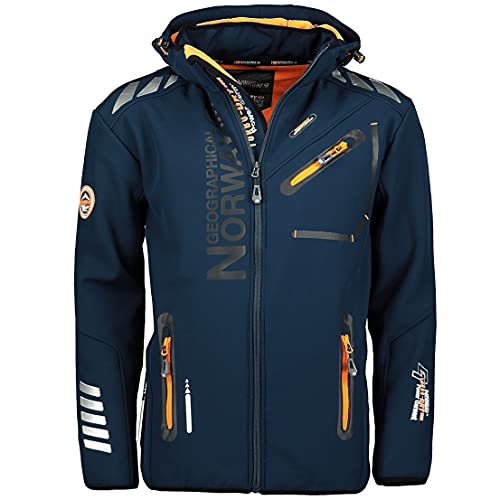 Geographical Norway Herren Softshell Jacke Outdoor Regen Übergangs Jacke, Navy, L von Geographical Norway