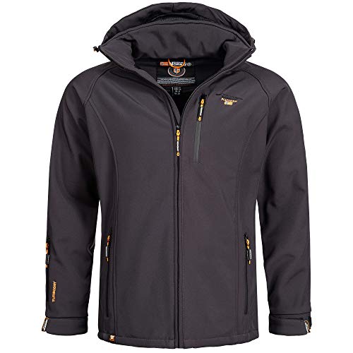 Geographical Norway Herren Softshell Jacke Taboo Darkgrey 3XL von Geographical Norway