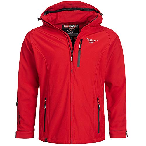 Geographical Norway Herren Softshell Jacke Taboo Red M von Geographical Norway