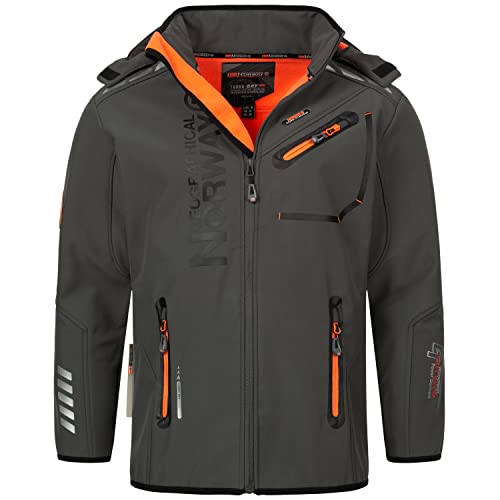 Geographical Norway Herren Softshell Jacke mit urbandreamz Beanie - RO Dunkelgrau -M Geographical Norway Herren Softshell Jacke mit urbandreamz Beanie - RO Dunkelgrau -M von Geographical Norway