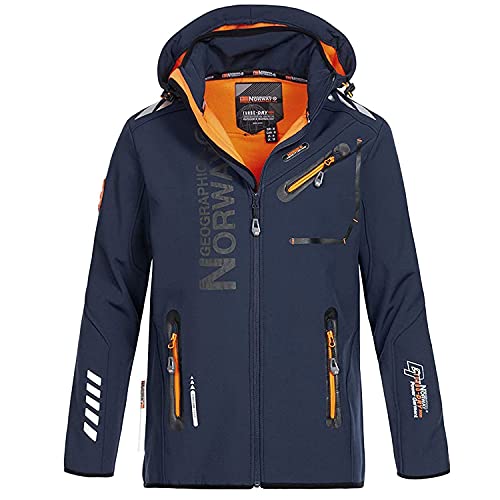 Geographical Norway Herren Softshell Jacke mit urbandreamz Beanie - RO Navy -M von Geographical Norway