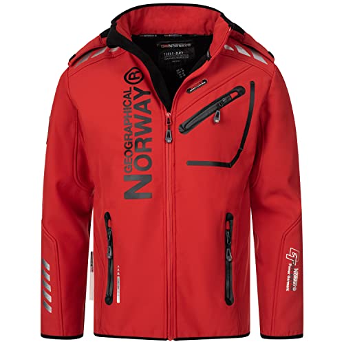 Geographical Norway Herren Softshell Jacke mit urbandreamz Beanie - RO Red -3XL von Geographical Norway