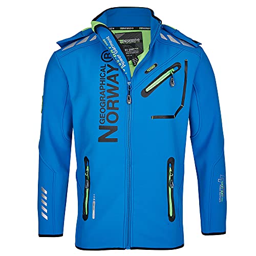 Geographical Norway Herren Softshell Jacke mit urbandreamz Beanie - RO Royal -M von Geographical Norway