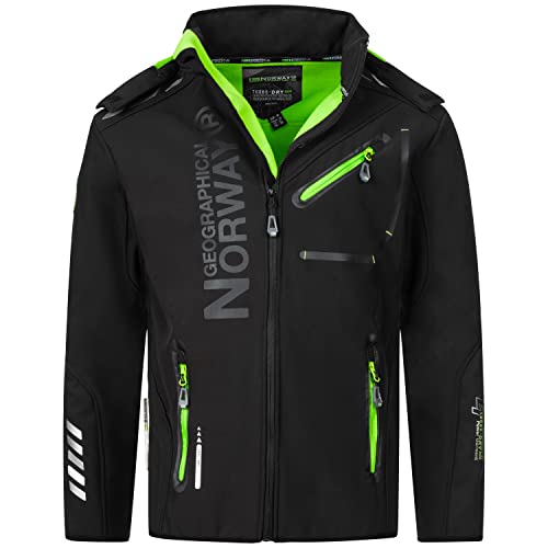 Geographical Norway Herren Softshell Jacke mit urbandreamz Beanie - RO Schwarz -S von Geographical Norway