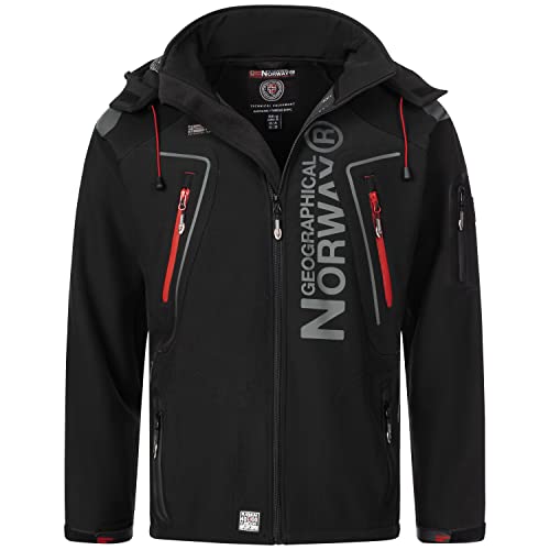 Geographical Norway Herren Softshell Jacke mit urbandreamz Beanie - TN Schwarz -XXL Geographical Norway Herren Softshell Jacke mit urbandreamz Beanie - TN Schwarz -XXL von Geographical Norway