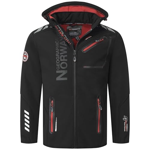 Geographical Norway Herren Softshelljacke Royaute Black/Red XL Geographical Norway Herren Softshelljacke Royaute Black/Red XL von Geographical Norway