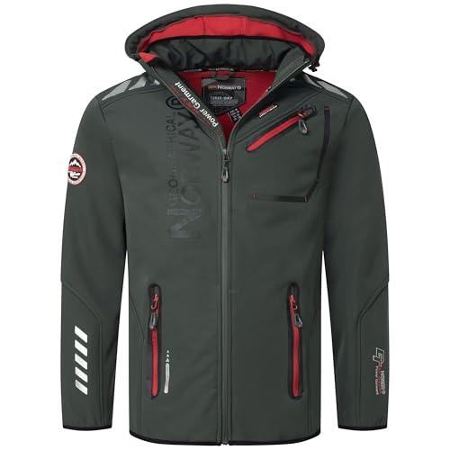 Geographical Norway Herren Softshelljacke Royaute Darkgrey/Red S von Geographical Norway