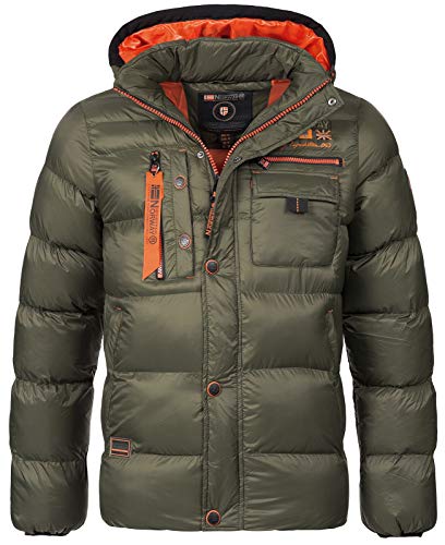 Geographical Norway Herren Stepp Winterjacke Citernier Kapuze Khaki M von Geographical Norway