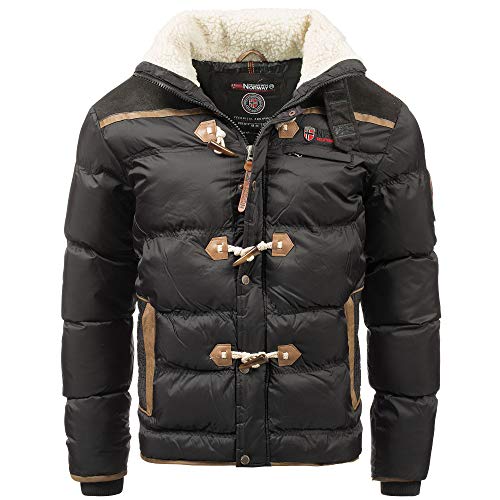 Geographical Norway Herren Steppjacke Amonai Black- 3XL - mit UD Beanie von Geographical Norway